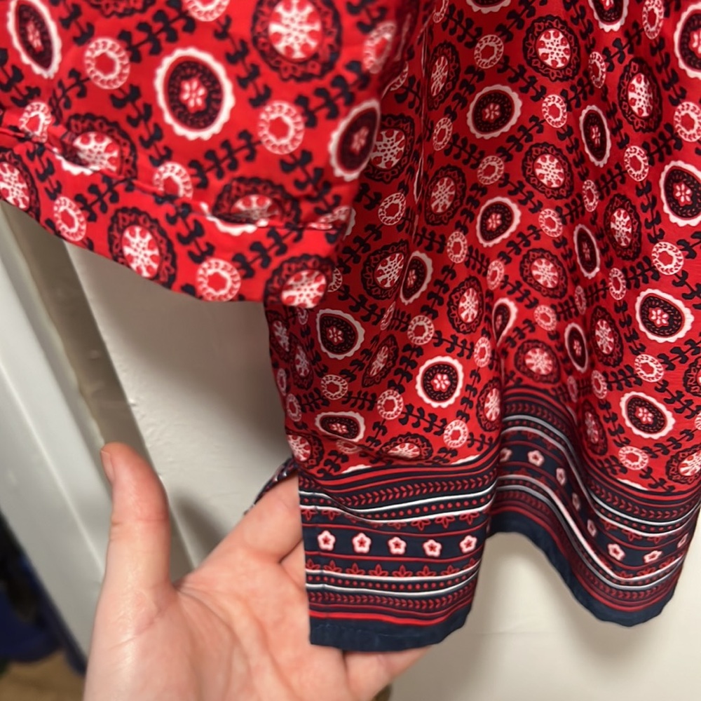Patterned work blouse - Picture 4 of 4